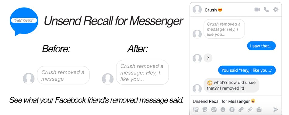 Unsend Recall for Messenger