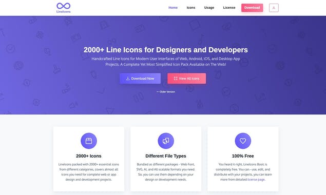 LineIcons 2.0