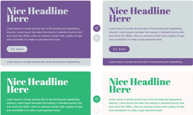 Two Color Combinations