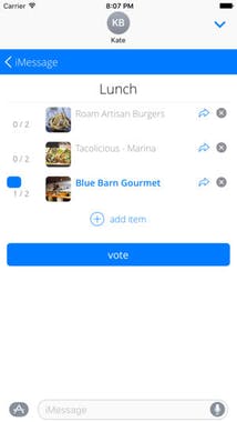 Polls for iMessage 2.0