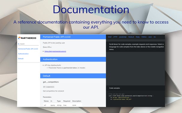 Partnership API by Partneroid