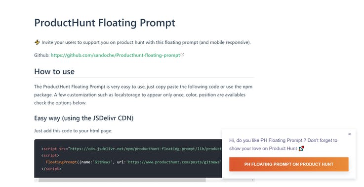 Floating Prompt
