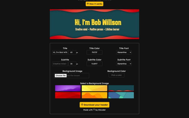 Twitter Header Studio