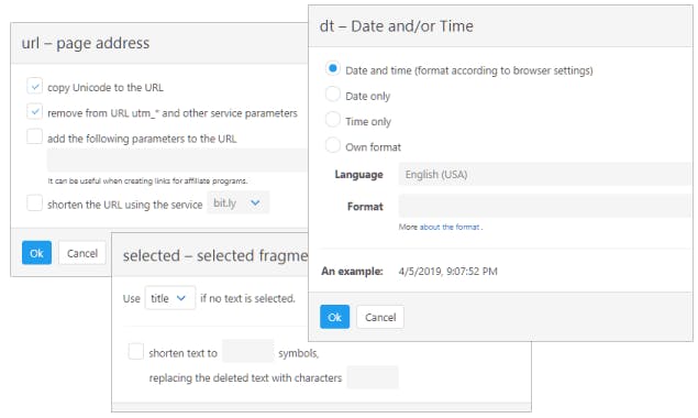 Rich URL Chrome extension
