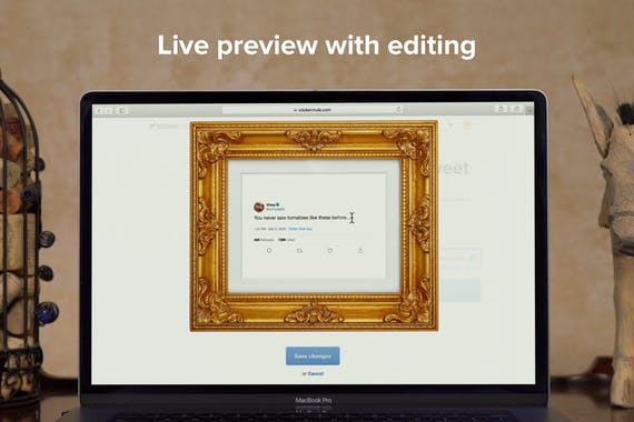 Framed Tweets by Sticker Mule