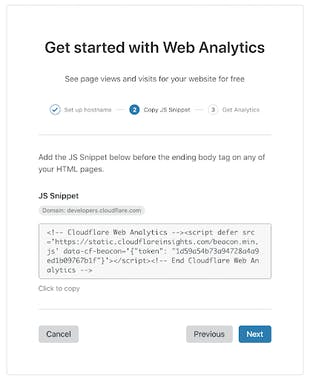 Web Analytics by Cloudflare
