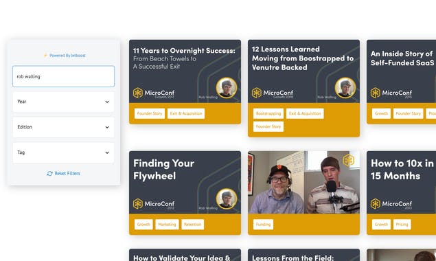 The Unofficial MicroConf Video Directory