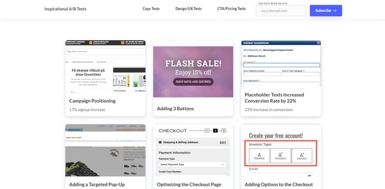 Inspirational A/B Tests