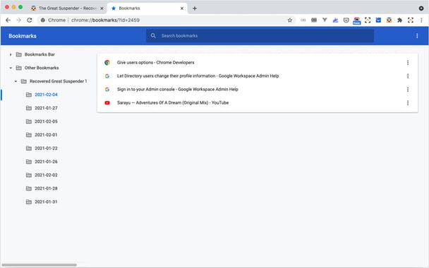 The Great Suspender Recovery Tool