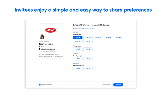 Calendly Meeting Polls
