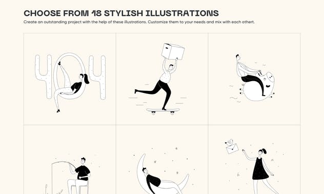 Tall People Illustrations