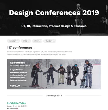 Design Conferences 2019