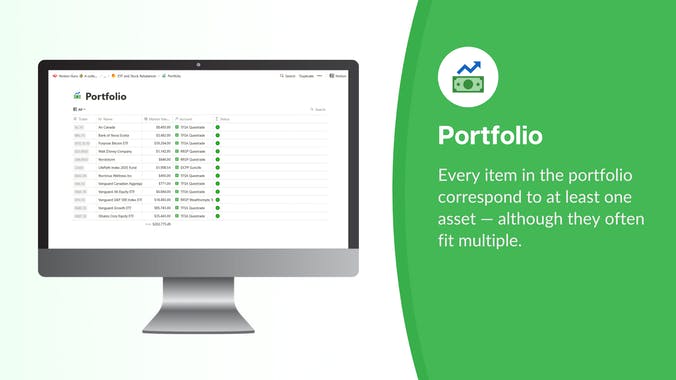 Notion Portfolio Manager