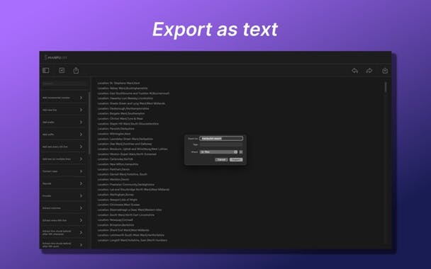 Manipulist for MacOS