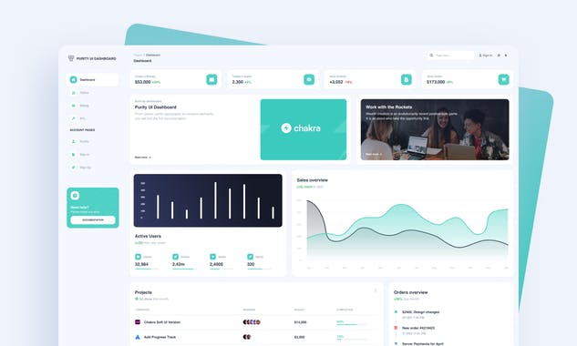 Purity UI Dashboard