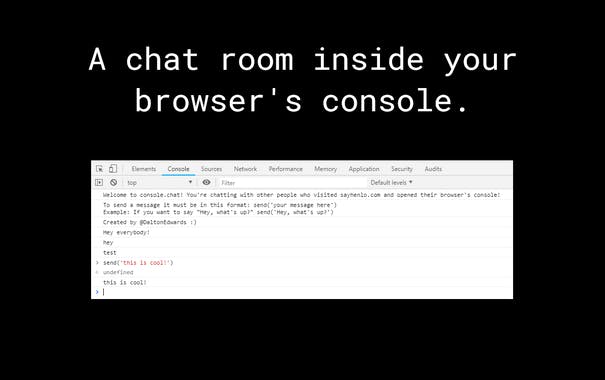 console.chat