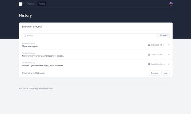 10X Planner
