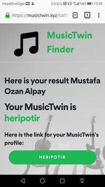 MusicTwin Finder