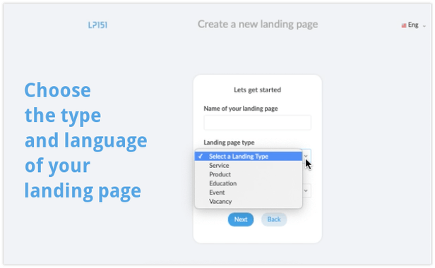 Landing Page Generator by LP151