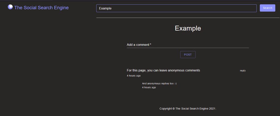 The Social Search Engine