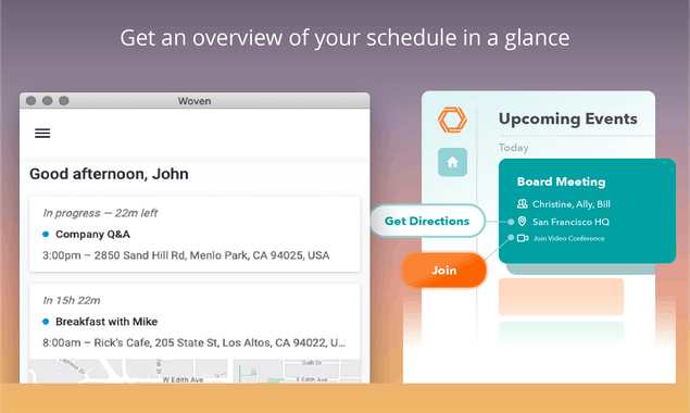 Woven Calendar for Remote Work