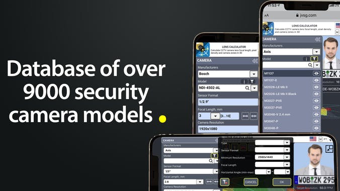 Security Camera Lens Calculator