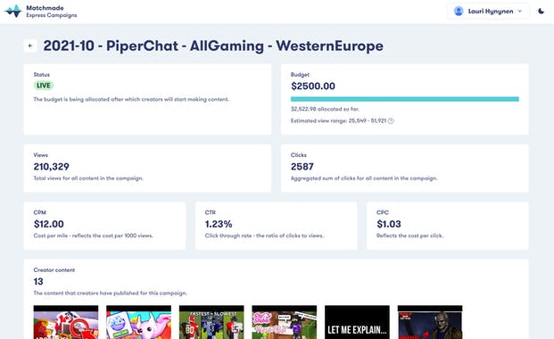 Matchmade Express Campaigns