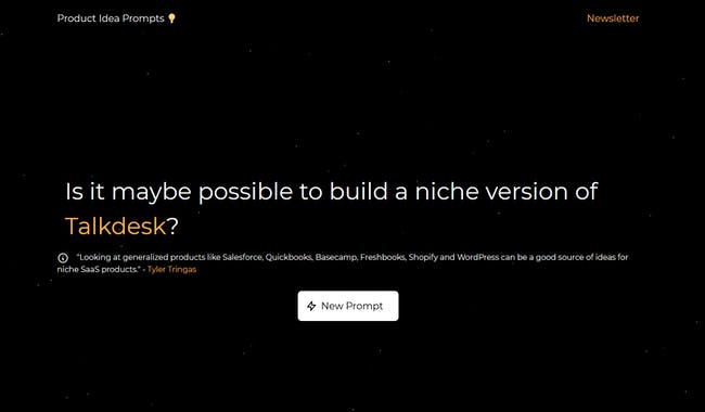 Product Idea Prompts