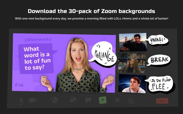 Icebreaker Zoom Backgrounds for standups