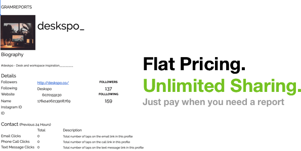 Instagram to Google Sheets Export