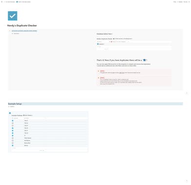 Nerdy's Duplicate Checker