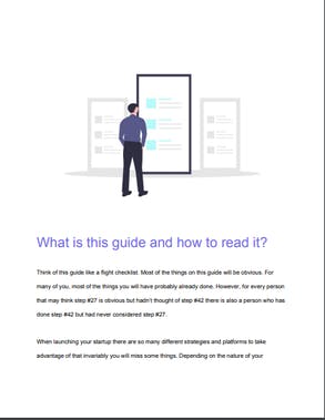 50 steps to get your first 1,000 users