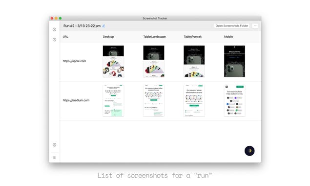 Screenshot Tracker