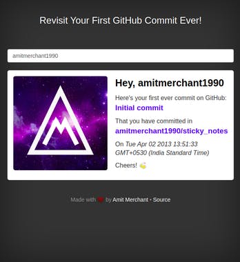 Your First GitHub Commit Ever 