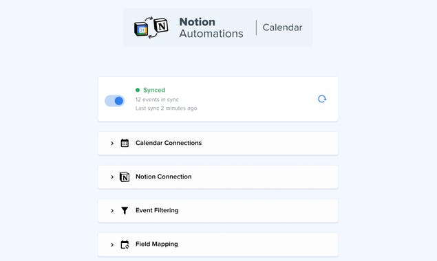 Notion Calendar Sync