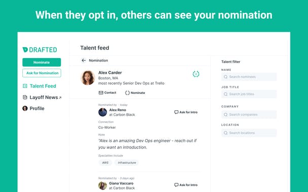 Layoff Network by Drafted