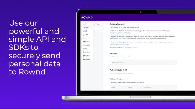 Rownd Data Privacy Platform