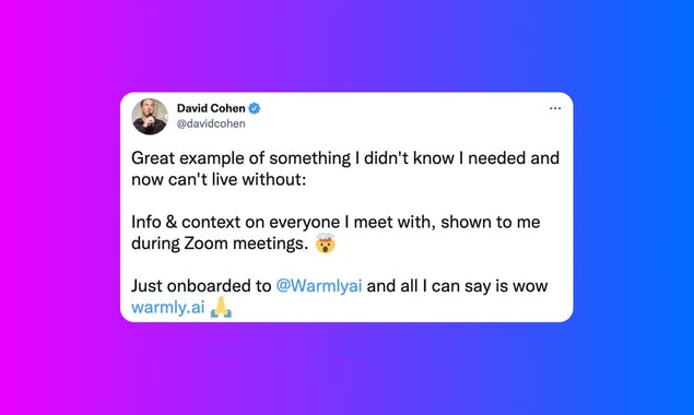 Calendar Signatures by Warmly