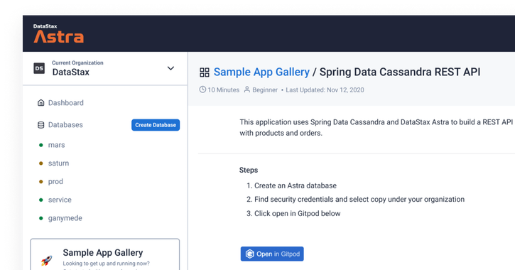 Astra Serverless Database