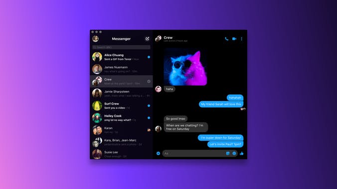 Facebook Messenger: Desktop