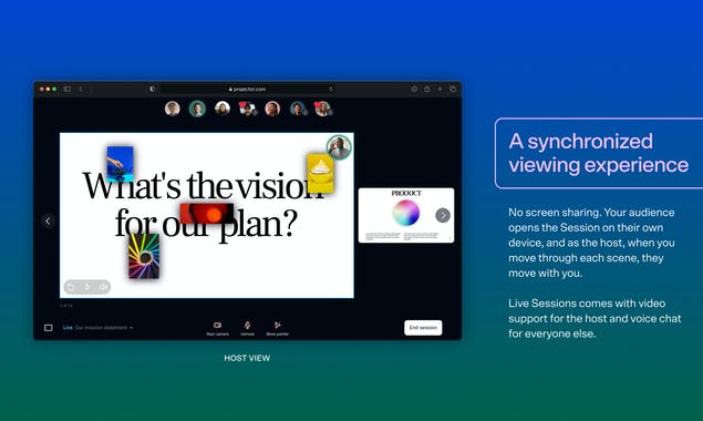 Live Sessions by Projector