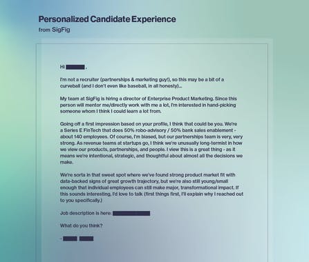 Great Recruiting Emails