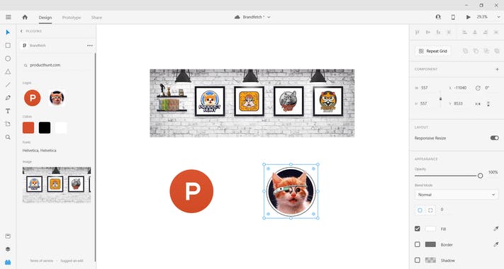 Brandfetch for Adobe XD
