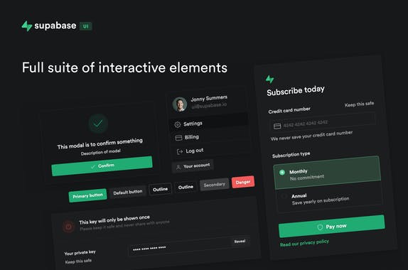 Supabase UI