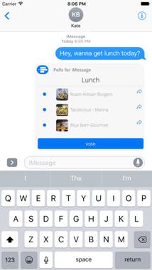 Polls for iMessage 2.0