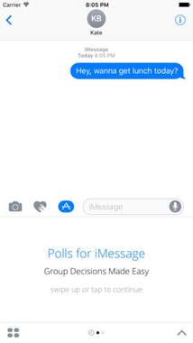 Polls for iMessage 2.0