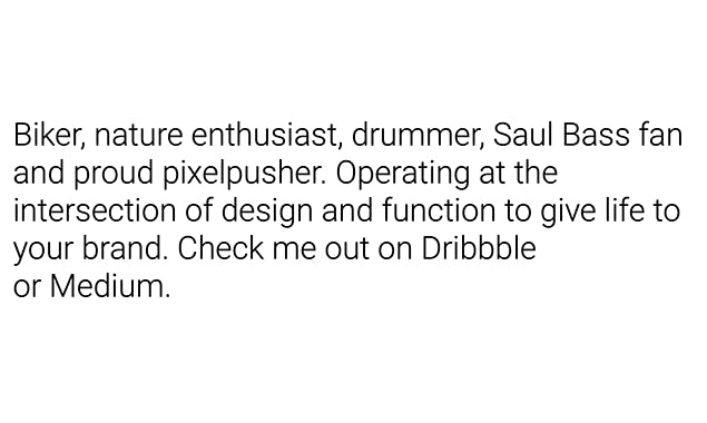 Designer Bio Generator