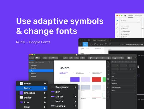 Containers Web Wireframe Kit