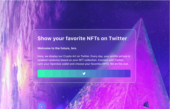 Show my NFT on Twitter