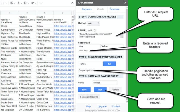 API Connector for Sheets 2.0
